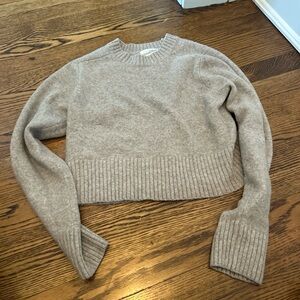 Cropped cream sweater from Universal Thread